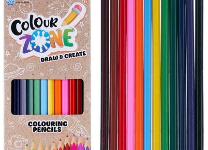 Kleurpotloden Colour Zone 12-Pack 9x20cm