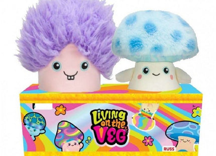 Living on the Veg Funguys 15cm Pluche TJ & Romy Mushroom Medley 21x22cm