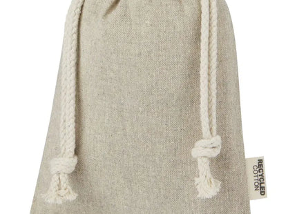 Pheebs Heather Natur Zuziehbeutel aus Recyclingbaumwolle 150 g/m², 0,5L, Öko-Chic TK Gruppe® Grosshandel 