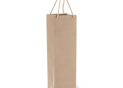 Geschenkbeutel für Wein 120g/m² 11,5x11,5x40 cm - Braun Robuster und stilvoller Weingeschenkbeutel TK Gruppe® Grosshandel 
