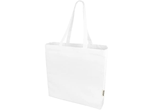 Odessa Weiße Recycelte Baumwoll-Tragetasche 220 g/m², 13L, Öko-Stilvoll TK Gruppe® Grosshandel 