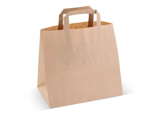 Paper Bag Papiertragetasche 70 g/m², 26x17x25 cm - Braun Umweltfreundliche Tragetasche TK Gruppe® Grosshandel 