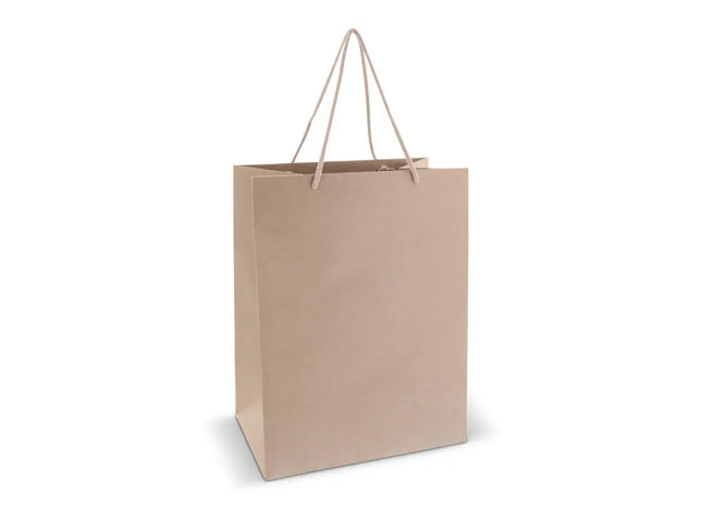 Geschenktüte aus Papier 120g/m² 30x20x40 cm - Braun Robuste und stilvolle Geschenkverpackung TK Gruppe® Grosshandel 