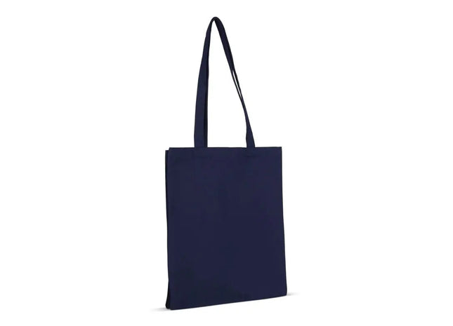 Dunkelblaue OEKO-TEX Baumwoll-Canvas Umhängetasche, 280g/m², 32x13x40cm TK Gruppe® Grosshandel 