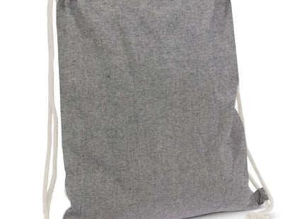 Kordelzugbeutel aus recycelter Baumwolle OEKO-TEX 140g/m² 35x45cm - grau, nachhaltig und robust TK Gruppe® Grosshandel 