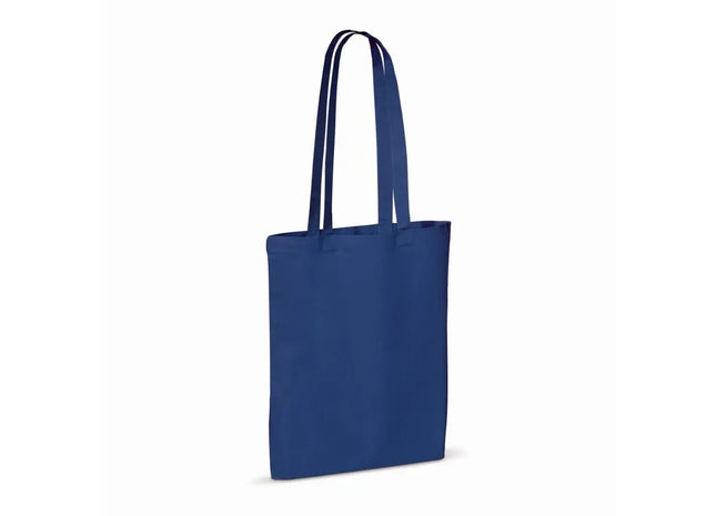 Blau Recycelte Baumwolltasche 140g/m², 38x42 cm, Ökologisch & Robust TK Gruppe® Grosshandel 
