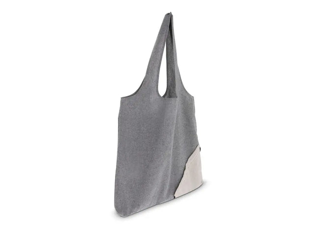 Umweltfreundliche Einkaufstasche aus recycelter Baumwolle OEKO-TEX 140g/m² 38x42cm - Grau TK Gruppe® Grosshandel 