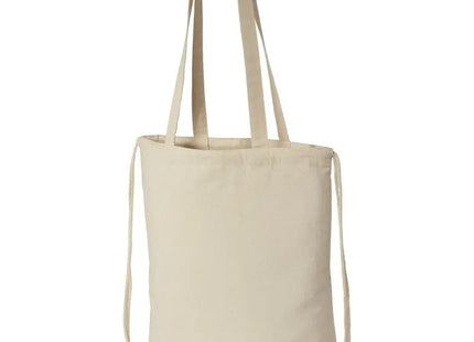 Eliza Kordelzug Rucksack aus Baumwolle 240 g/m², 6 Liter - Naturfarben, Trendy TK Gruppe® Grosshandel 