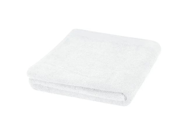 Riley 550 g/m² Baumwollhandtuch 100 x 180 cm - Weiß: Luxuriöses Handtuch für ein herrliches Badeerlebnis TK Gruppe® Grosshandel 
