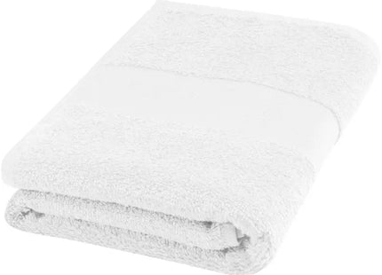 Charlotte 450 g/m² Baumwollhandtuch 50 x 100 cm - Weiß – Weich, saugfähig und luxuriös TK Gruppe® Grosshandel 