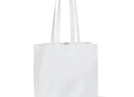 Weiße Baumwoll-Umhängetasche mit Bodenfalte, OEKO-TEX 140 g/m², Elegant & Vielseitig TK Gruppe® Grosshandel 