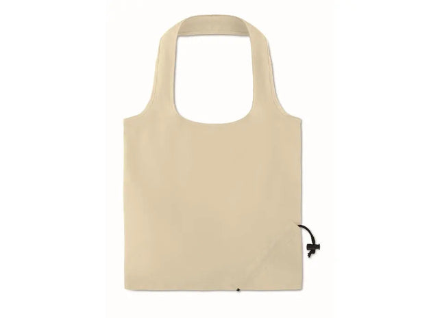 Beige Faltbare Cotton Bag 105 g/m² FRESA SOFT – umweltfreundlich, kompakt, vielseitig TK Gruppe® Grosshandel 