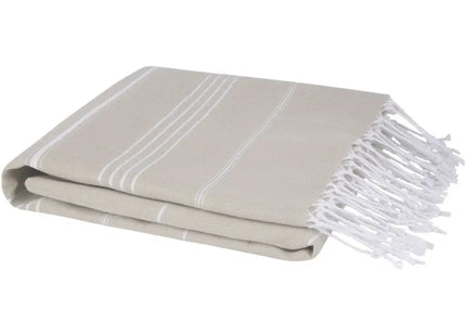 Anna 150 g/m² Hammam Baumwollhandtuch 100 × 180 cm - Beige – Leicht, saugfähig und stilvoll TK Gruppe® Grosshandel 