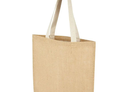 Entdecken Sie die Juta 300 g/m² Jute Tragetasche 7L – natur-weiß, robust und umweltfreundlich TK Gruppe® Grosshandel 