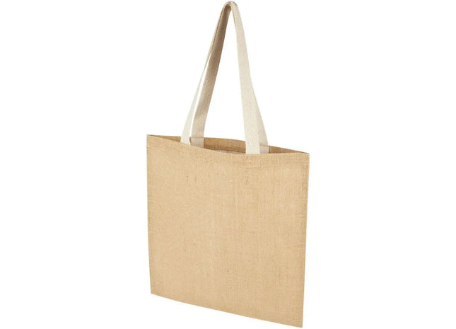 Entdecken Sie die Juta 300 g/m² Jute Tragetasche 7L – natur-weiß, robust und umweltfreundlich TK Gruppe® Grosshandel 