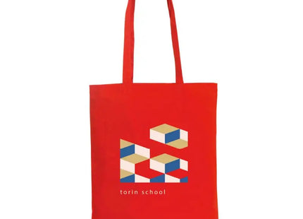 WHARF Rote Baumwoll-Tragetasche (100 g/m²), Leicht & Stilvoll TK Gruppe® Grosshandel 