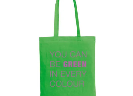 CARACAS Hellgrüne Tragetasche aus 100% Baumwolle (140 g/m²), Leicht & Umweltfreundlich TK Gruppe® Grosshandel 