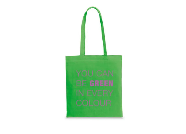 CARACAS Hellgrüne Tragetasche aus 100% Baumwolle (140 g/m²), Leicht & Umweltfreundlich TK Gruppe® Grosshandel 