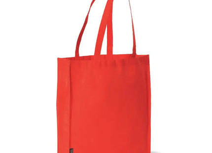 Rote Non-Woven Tragetasche mit Bodenfalte 75g/m² - Leichte Einkaufstasche, Robust und Wiederverwendbar TK Gruppe® Grosshandel 