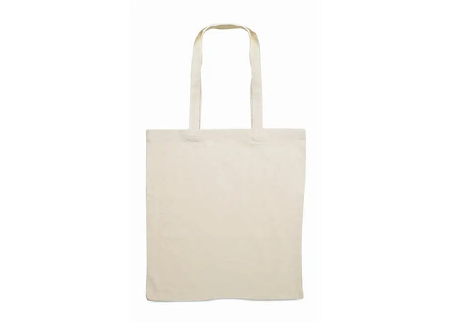 COTTONEL + Beige Shopping Bag aus Baumwolle 140g/m², Modern & Praktisch TK Gruppe® Grosshandel 