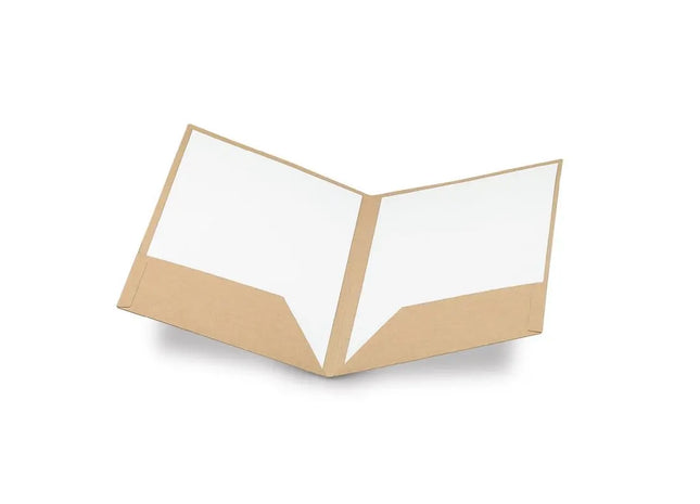 PUZO A4 Mappe aus Kraftpapier (400 g/m²) - Natur TK Gruppe® Grosshandel 