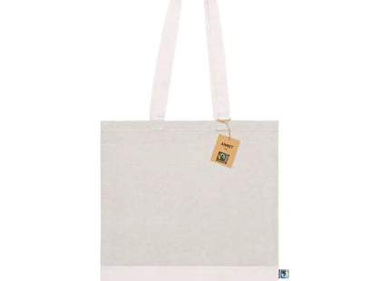 Annet Natur Fairtrade Baumwoll-Einkaufstasche, 140g/m², Öko & Stilvoll TK Gruppe® Grosshandel 