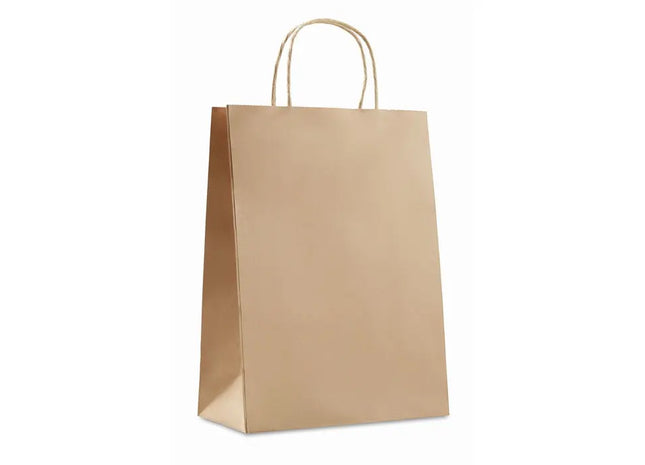 Papiertüte groß 150 g/m² PAPER LARGE - Beige Robuste und umweltfreundliche Tragetasche TK Gruppe® Grosshandel 