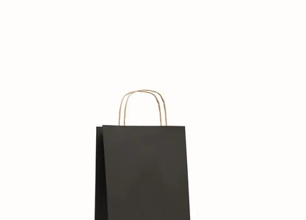 Papiertüte klein 90 g/m² PAPER TONE S - Schwarz Robuste und stilvolle Tragetasche TK Gruppe® Grosshandel 
