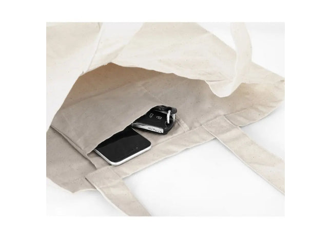 BETO Naturhelle Tragetasche aus 100% Canvas-Baumwolle (280 g/m²), Robust & Vielseitig TK Gruppe® Grosshandel 