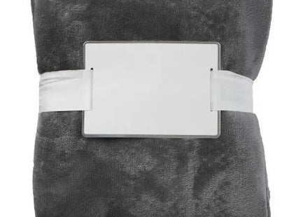 Decke aus Flanellvlies (280 gr/m²) Sean - Weiche graue Decke für ultimativen Komfort TK Gruppe® Grosshandel 