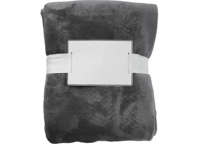 Decke aus Flanellvlies (280 gr/m²) Sean - Weiche graue Decke für ultimativen Komfort TK Gruppe® Grosshandel 