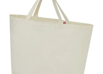 Entdecken Sie die Cannes 200 g/m² Shopper Tragetasche aus recyceltem Material 10L – natur, nachhaltig und stilvoll TK Gruppe® Grosshandel 