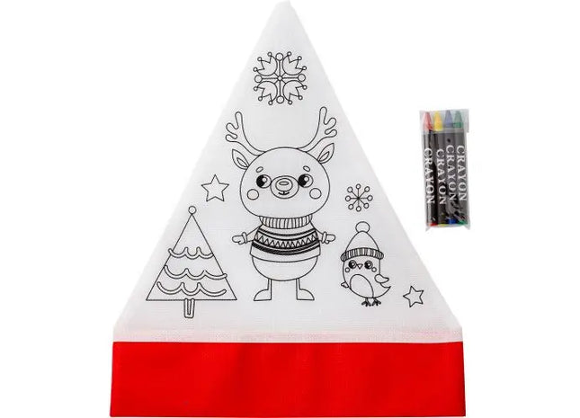 Maryse Weihnachtsmütze aus Non-Woven – Festlich Rot & Weiß, 80 gr/m² TK Gruppe® Grosshandel 