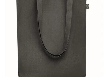 Schwarze NAIMA TOTE Einkaufstasche aus Hanf, 200 g/m² TK Gruppe® Grosshandel 