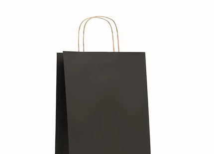 PAPER TONE M Mittelgroße Schwarze Papiertüte, 90 g/m² TK Gruppe® Grosshandel 