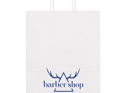 GRANT Robuste Einkaufstasche, Weißes Kraftpapier 100 g/m² TK Gruppe® Grosshandel 