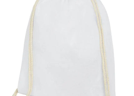 Weißer Oregon Baumwoll-Sportbeutel 5L - Leicht & Langlebig mit 140 g/m² TK Gruppe® Grosshandel 