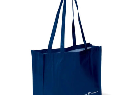 dunkelblaue R-PET Umhängetasche: Dunkelblaue RPET-Umhängetasche, umweltfreundlich, 110g/m² TK Gruppe® Grosshandel 