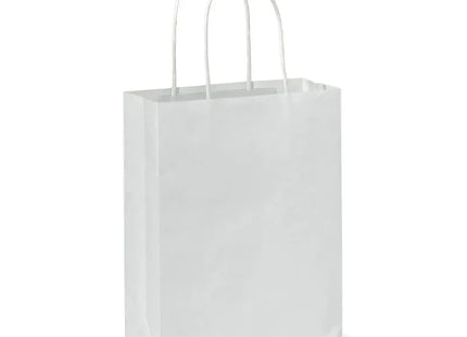 Kompakte Eco Papiertasche, Stilvoll Weiß, 120 g/m² TK Gruppe® Grosshandel 