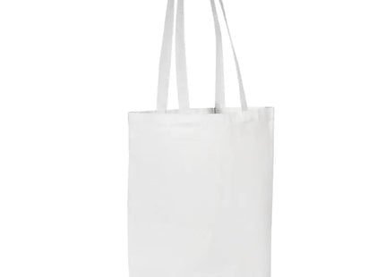 Weiße OEKO-TEX Baumwolltragetasche mit Bodenfalte, 270 g/m² TK Gruppe® Grosshandel 