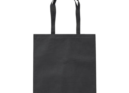 schwarze RPET Umhängetasche: Elegante RPET-Umhängetasche in Schwarz, 100g/m² TK Gruppe® Grosshandel 