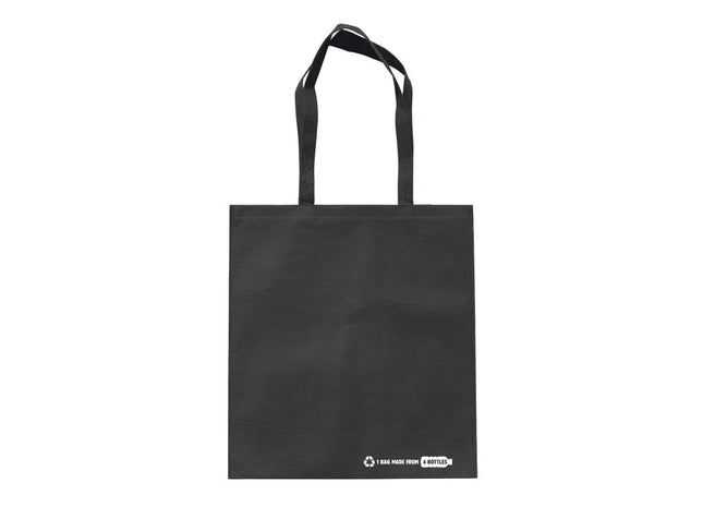 schwarze RPET Umhängetasche: Elegante RPET-Umhängetasche in Schwarz, 100g/m² TK Gruppe® Grosshandel 