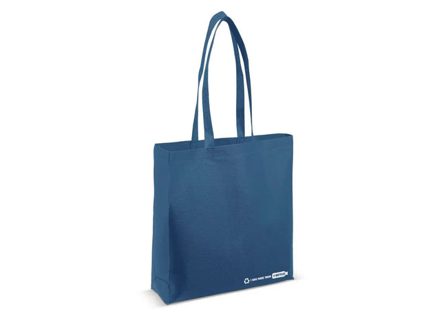 Dunkelblaue Umhängetasche aus R-PET 100g/m² - Umweltfreundliche und robuste Schultertasche TK Gruppe® Grosshandel 