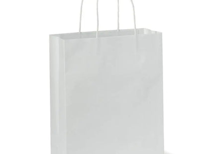 Mittlere Papiertasche im Eco Look 120g/m² - Weiß Umweltfreundliche und robuste Tragetasche TK Gruppe® Grosshandel 