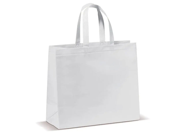 Laminierte Non-Woven Tasche 105g/m² – Elegant in Weiß TK Gruppe® Grosshandel 