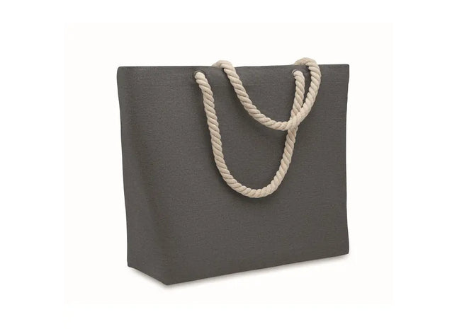 Schwarze MARE Strandtasche 220g/m² – Leicht & Elegant TK Gruppe® Grosshandel 