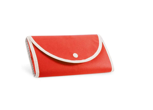 Rote ARLON faltbare Einkaufstasche aus Non-Woven (80 g/m²) – Leichte und praktische Tragetasche TK Gruppe® Grosshandel 