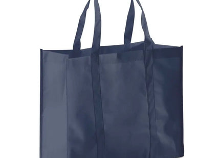 Blaue SHOPPER Einkaufstasche aus Non-Woven (80 g/m²) – Leichte und praktische Tragetasche für jeden Tag TK Gruppe® Grosshandel 