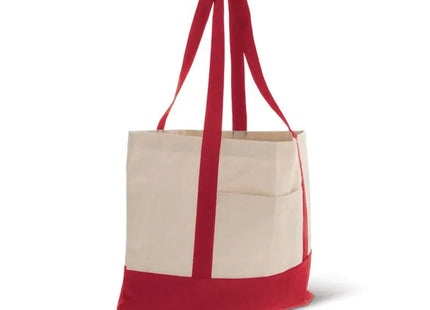 Rote OEKO-TEX Baumwoll-Strandtasche 280g/m² – Nachhaltig & Robust TK Gruppe® Grosshandel 