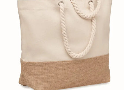 Beige PANTAI Canvas Strandtasche 280g/m² – Robust & Stilvoll TK Gruppe® Grosshandel 
